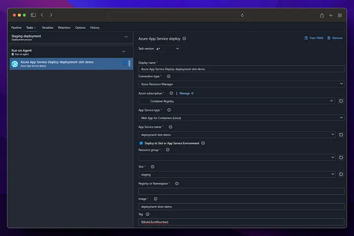 Azure deployment