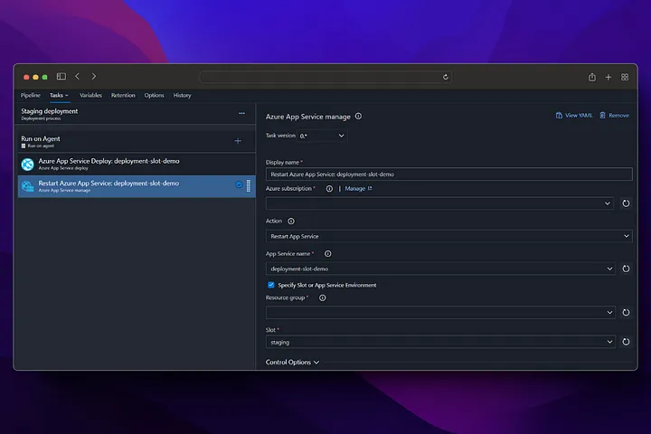 Azure deployment